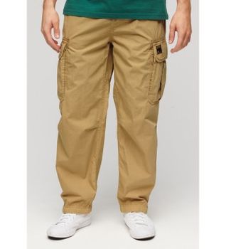 Superdry para hombre. M7011133A Pantalón holgado Parachute beige (32/32), Casual, Algodón