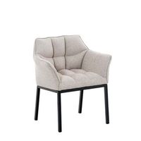 sillon de salon octavia en tela marfil 63x67x78 cm clp