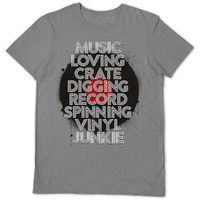 pyramid international camiseta music loving crate digging para mujer