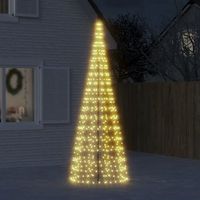 arbol de navidad  decoraciones de navidad en asta de bandera 550 led blanco calido 300cm cfw206448