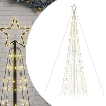 Árbol De Navidad | Decoraciones De Navidad Led Con Estacas 1534 Leds Blanco Cálido 500 Cm