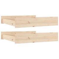 cajones de cama 2 unidades madera maciza de pino vidaxl