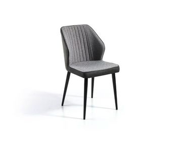 Set 2 sillas de comedor tela massa - gris