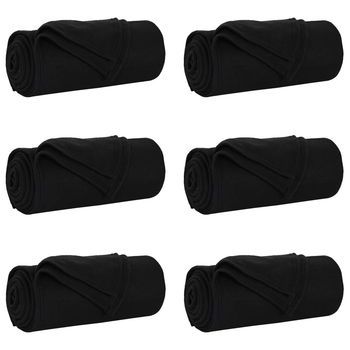 Mantitas De Sofá 6 Uds. Negro 240 X 220 Cm 4.28 Kg Lana Vidaxl