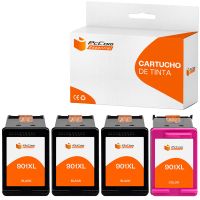 pccom essential hp 901xl cartucho tinta compatible negrotricolor pack 4