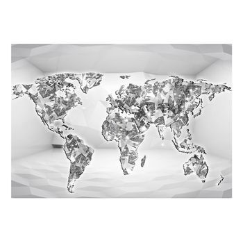 Papel Pintado 3d - Diamond Map (350x245 Cm)