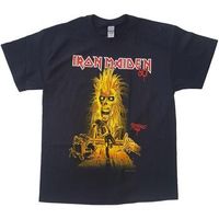 iron maiden camiseta manga larga running free para hombre