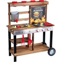 cocina de verano con barbacoa