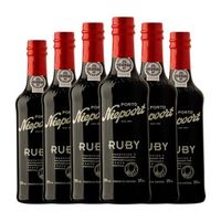 niepoort vino tinto ruby porto media botella 37 cl 145 vol pack de 6 unidades