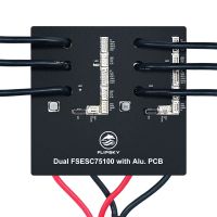 flipsky esc dual 75100 con pcb de aluminio para skateboard electrico  patinete  controlador de velocidad ebike  coche