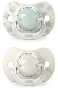 Suavinex Birdies Chupete Tetina Fisiológica Silicona SX Pro Verde 6-18m 2 uds