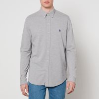 polo ralph lauren logo-embroidered cotton shirt - xxl