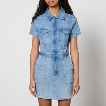 Good American Fit For Success Stretch-Denim Mini Dress - US 4/UK 8