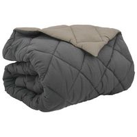 edredon  duvet de invierno gris claro y antracita 200 x 240 cm