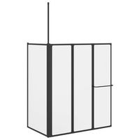 mampara de ducha blanco 120 x 70 x 137 cm aluminio vidaxl