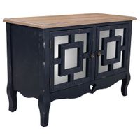 recibidor-aparador de madera negro 83x36x565