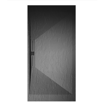 Plato De Ducha Pizarra Edis Antracita  70x150 Cm Rejilla Color