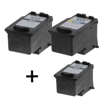 Compatible Multipack Canon Pixma iP2702 Printer Ink Cartridges (3 Pack) -2970B010