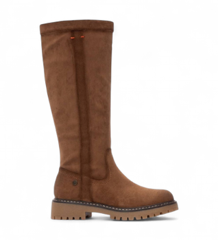 Refresh para mujer. 17302901-TAUPE Botas 173029 marrón (40), Plano, 1 a 3cm, Cremallera, Casual