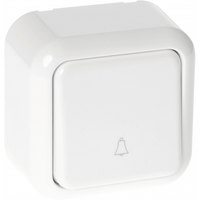 pulsador timbre serie ancient blanco 6x6x4