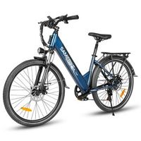 bicicleta electrica urbana samebike rs-a01 pro-t 36 v 15 ah azul