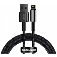 cable usb a lightning baseus tungsten 1 m negro
