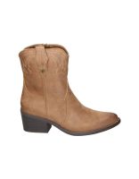 botines camperos mustang tanubis con tacon marrones 36