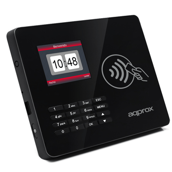 LECOR BIOMETRICO APPROX PARA CONTROL DE PRESENCIA POR PIN O TARJETA RFID TFT 2,4