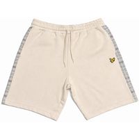 lyle  scott short check panelled sweat shorts cove para hombre