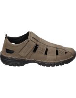 sandalias de piel cerradas para hombre coronel tapioca c630-56 color taupe 41