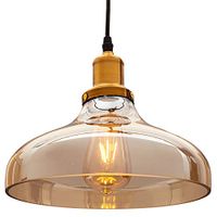 lampara de techo bola de cristal colgante 260 mm x 260 mm x130 mm de cambre 1 metro de largo e27 color color marron