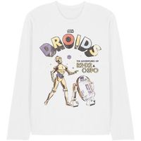 disney camiseta manga larga retro droids para mujer