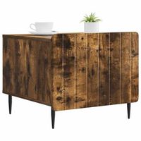 mesa de cafe - mesa de centro - mesa baja roble ahumado 49 x 50 x 42 cm madera de ingenieria