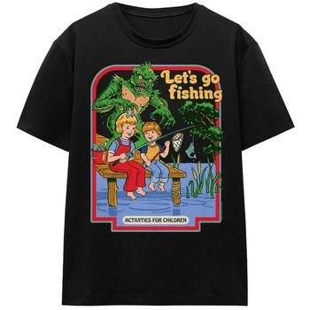 Steven Rhodes Camiseta Let's Go Fishing para mujer