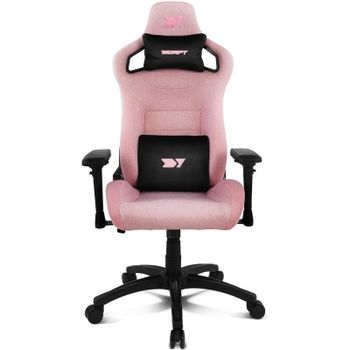 Silla Gaming Drift DR220 Tela Rosa Reposabrazos 4D Ergonómica