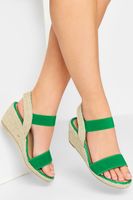 sandalias de cuna de esparto con tiras verdes