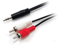 cable audio mini jack 35mm macho a 2 rca macho 25m