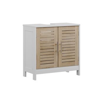 Mueble Bajo Lavabo Looma 60 X 60 Cm Con 2 Compartimentos Cerrados Vicco
