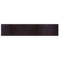 alfombra rectangular bambu marron oscuro 100x500 cm vidaxl