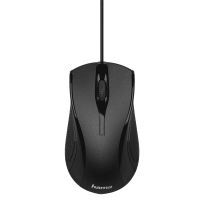 hama mc-200 raton con cable 1000dpi negro