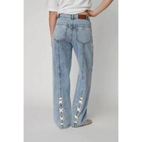stella nova pantalones moon washed denim pants para mujer