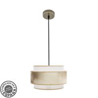 abrila colgante 30 cm modelo nepal dorado con pantalla