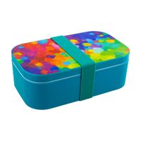 fiambrera  multicolor silicona  19 x 6 x 11 cm