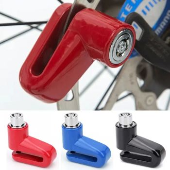 Bloqueo de disco de rueda antirrobo para bicicleta de aleación de aluminio impermeable, portátil, ligero y seguro para b