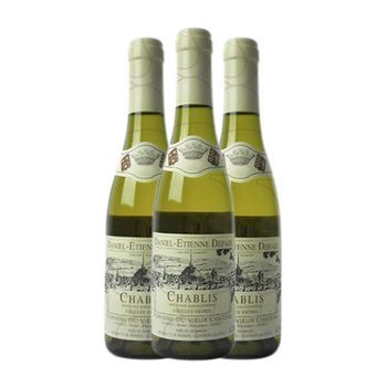 Daniel-etienne Defaix Vino Blanco Vieilles Vignes Chablis Crianza Media Botella 37 Cl 12.5% Vol. (pack De 3 Unidades)