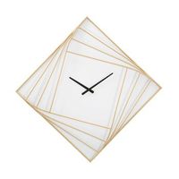 reloj de pared de metal blanco cm 85x6x85