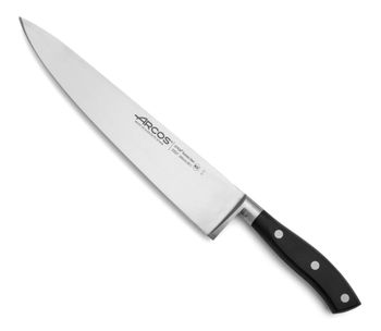Cuchillo cocinero acero inoxidable forjado nitrum 250 mm mango negro