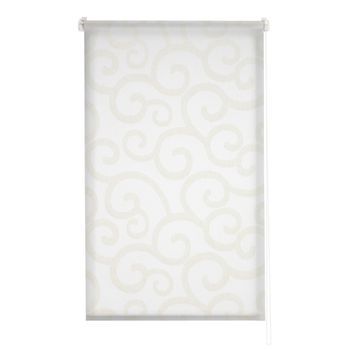 Estoralis - Estor Enrollable Translucido|  Visillo | 130 X 255 Cm (ancho/alto) Tamaño Tela 127 X 250 Cm | Ornella Blanco/beige