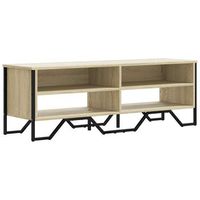 mueble de tv madera de ingenieria roble sonoma 122x34x41 cm vidaxl