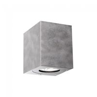 aplique de exterior galvanizado led canto kubi 2 2x6w